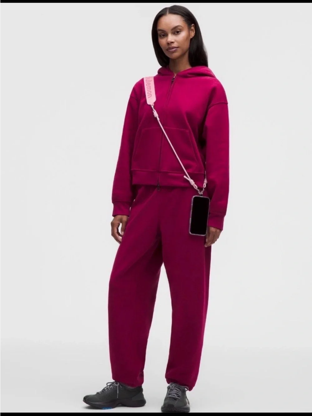 lululemon athletica branded pink